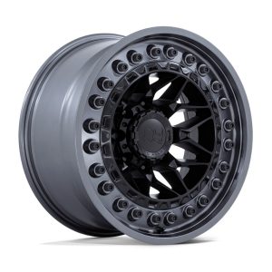 BLACK RHINO ALPHA MATTE BLACK W/MATTE GUNM 17X9.0 6X139.7/00