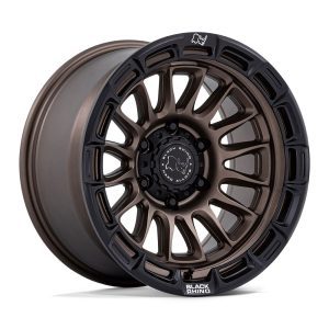 BLACK RHINO RIVAL BURNT BRONZE W/M.BLK LIP 17X8.5 6X139.7/10