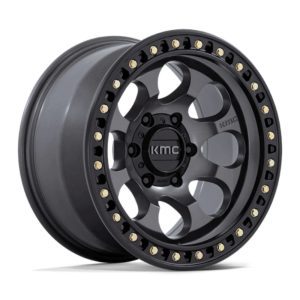KMC KM550 RIOT ANTHRACITE W/SATIN BLACK L 17X9.0 6X139.7/-12