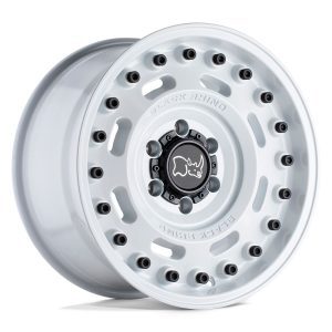 BLACK RHINO AXLE GLOS WHITE 20X9.5 5X130/25