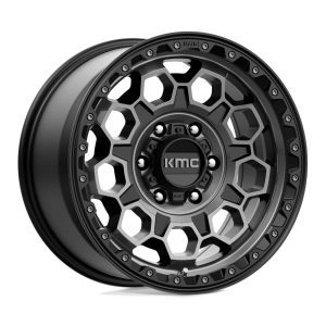 KMC TREK SATIN BLACK WITH GRAY TINT 17X9.0 6X139.7/00